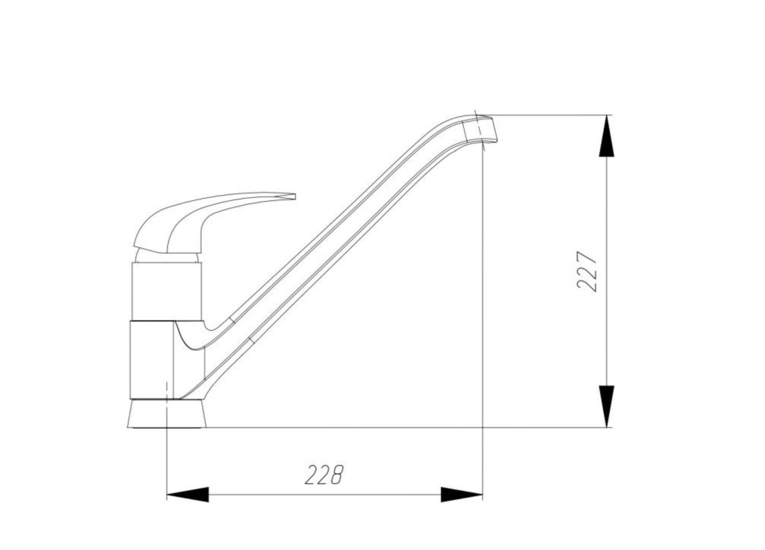 Смеситель для мойки СМ-МЛ12 R63 БРИЗ