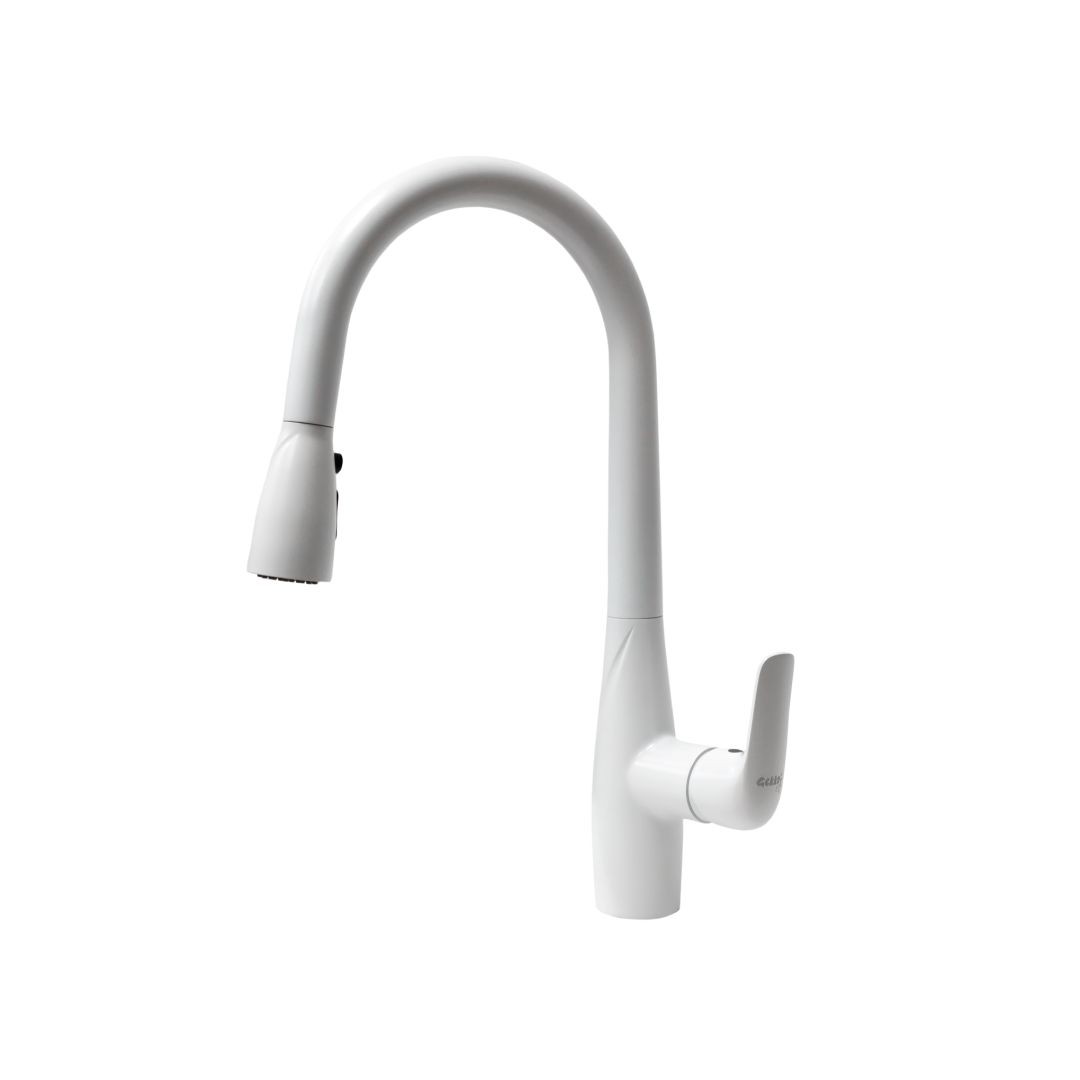 СМ-М ГЕККО с вытяжным изливом GH-6063-W БЕЛЫЙ 