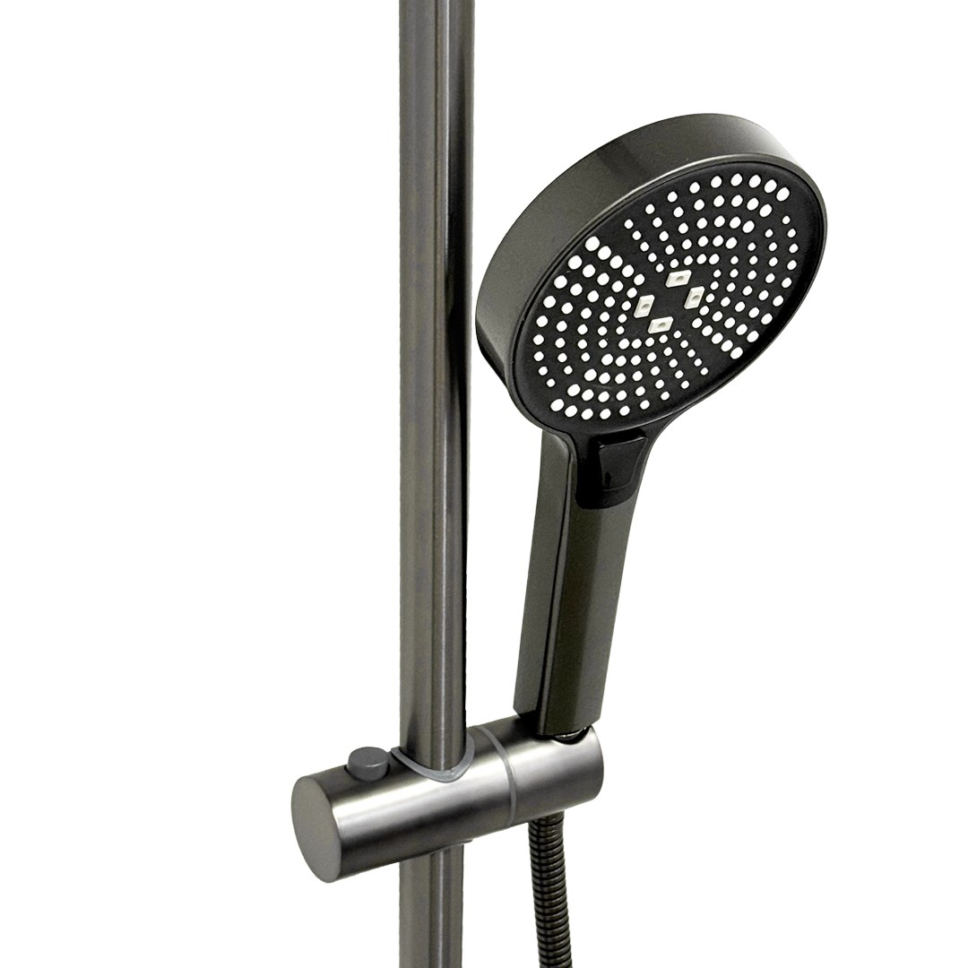 Смеситель/душа стационарный Gatto HS-8020-3 metal gray